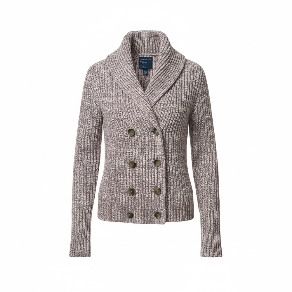 American Eagle Outfitters Purple Heavy Knit Zippered Cardigan - Picture 1 of 11